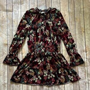 Ella Moss Pink and Black Bell Sleeve Sundress